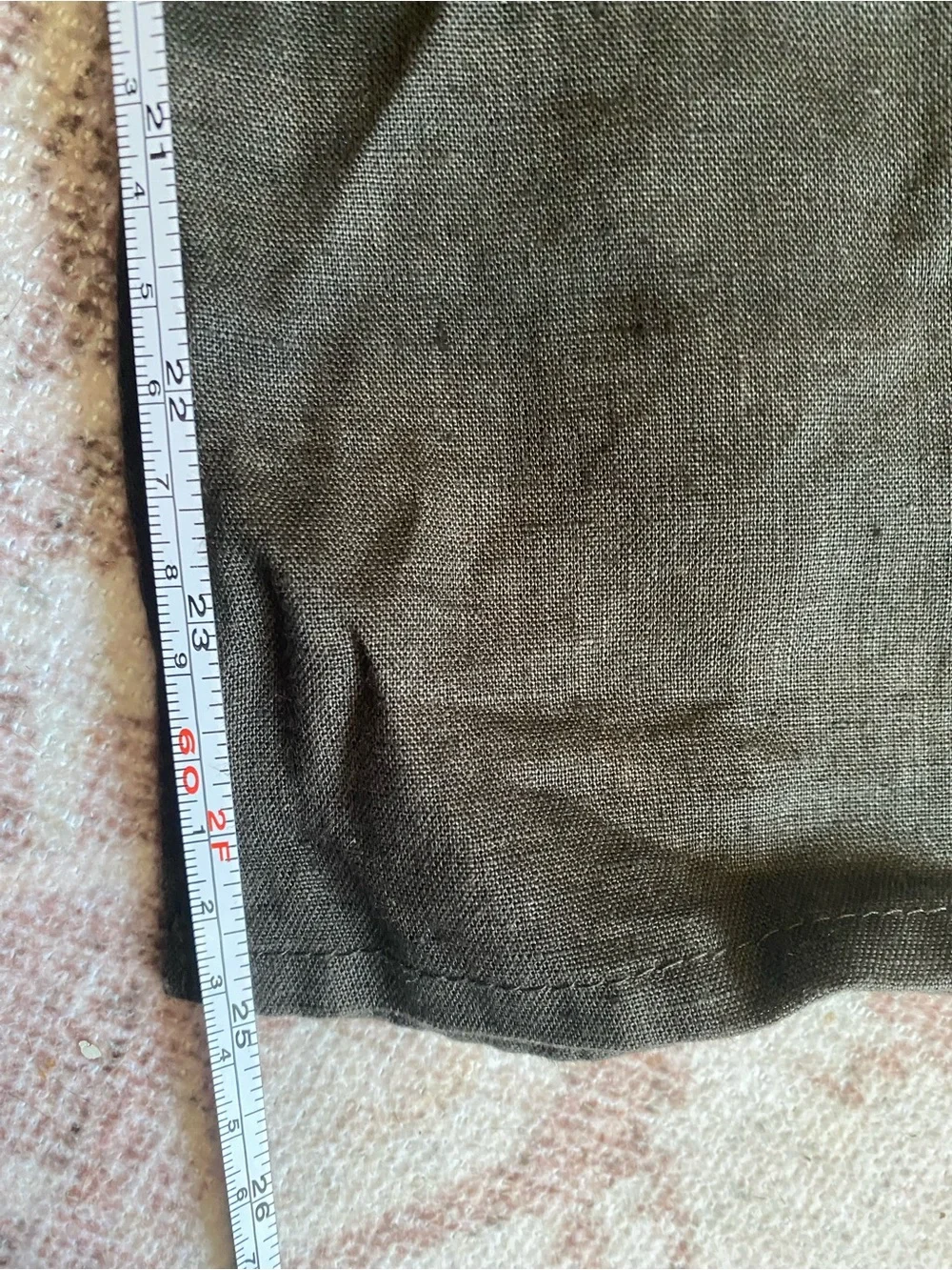 Zara Home Linen Black Square Pillow Cover 25x 23.5 inches